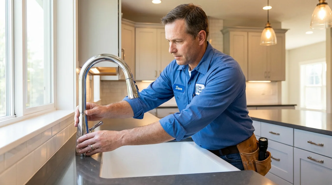 Kitchen faucet installation by Johns Plumbing LLC in Oakley