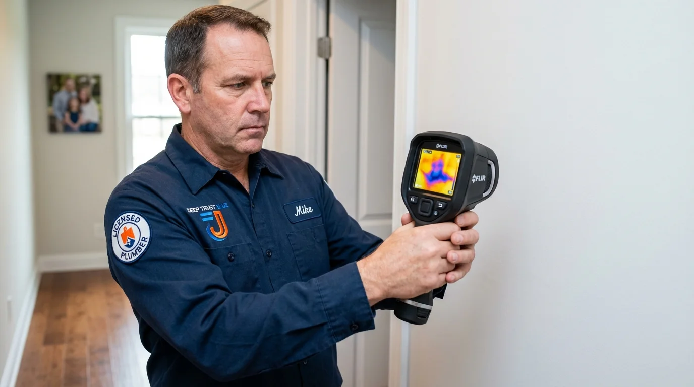 Thermal imaging leak detection by Johns Plumbing LLC in Oakley
